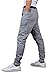 Mooncolour Mens New Arrival Casual Jogging Harem Pants, Light Gray, Large