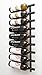 VintageView W Series – 9 Bottle Wall Mounted Wine Rack for Magnum and Champagne (Satin Black) Stylish Modern Wine Storage with Label Forward Design