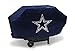 Rico Industries NFL Dallas Cowboys Navy Deluxe Grill Cover Deluxe Vinyl Grill Cover - 68' Wide/Heavy Duty/Velcro Staps