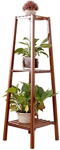 MS Flower Stand - Indoor Balcony Wall Corner Flower Pot Shelf Living Room TV Cabinet Beside Flower Rack Multilayer Bamboo Tower-Shape Flower Stand Assembly Size Optional #