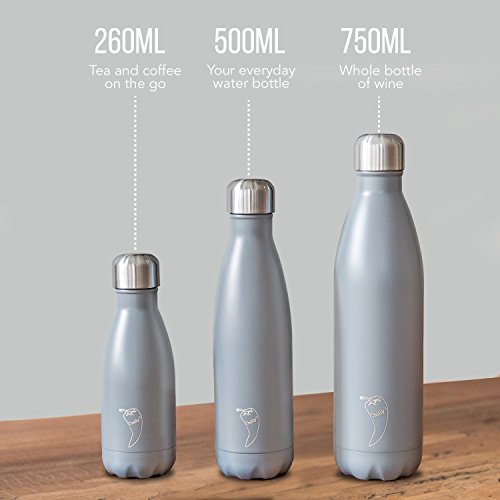 Chilly's Bottles LeakProof, No Sweating BPAFree Stainless Steel