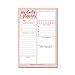 Pink Undated Daily Task Planner To do List Pad, School Family Life Work Personal Productivity Notepad, Day Schedule Organizer, Cute Gift Idea, Water Health Fitness Goal Habit Tracker 50 Tear Off Pages