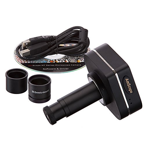 AmScope 1.4MP Fluorescence Microscope Camera + Calibration Kit