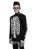 XXX RUDE Skeleton Black Long-Sleeve T-Shirt