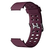 Soft Silicone Smart Watch Bands Replacement Straps Bands(23mm) for YAMAY SW020 ID205 Smart Watch (Purple)