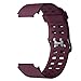 Soft Silicone Smart Watch Bands Replacement Straps Bands(23mm) for YAMAY SW020 ID205 Smart Watch (Purple)