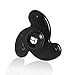 Boomerang Shape Figit Spinner Toy DolTec Aluminium alloy High Speed Table & Hand Spinner EDC Focus Toy Relieve Stress, Anxiety, ADHD, and Boredom (Black)