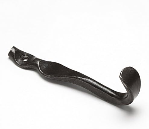 Forged Wrought Iron Hook 1201 - Coat Hook, Coat Rack, Key Hook, Mudroom Hooks, Wall Hooks, Kitchen Hook