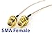 Pack of 4 RF U.FL(IPEX/IPX) Mini PCI to SMA Female Pigtail Antenna Wi-Fi Coaxial RG-178 Low Loss Cable (4 inches (10 cm))
