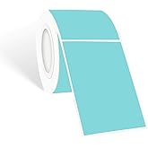 STARLIBOO Colored Labels Stickers 3 x 2 Inch, Removable Rectangle Moving Labels Stickers, 250Pcs Garage Sale Price Stickers, Adhesive Moving Labels for Boxes(Lake Blue)