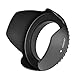 49mm Tulip Flower Lens Hood + 49mm Soft Rubber Lens Hood for Select Canon, Nikon, Olympus, Panasonic, Pentax, Sony, Sigma, Tamron SLR Lenses, Digital Cameras and Camcorders + MicroFiber Cleaning Cloth