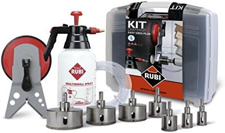 RUBI 50937 Wet Easy Gres Diamond Drill Bits and Accessories (Set of 7) by Rubi