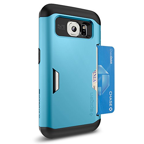 Spigen SGP11334 - Funda para Samsung Galaxy S6, Azul/Negro - Imagen 7