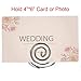 HOHIYA Place Card Holders Silver Wire Table Number Holder Stand Memo Note Name Sign Wedding Party Birthday 24pcs