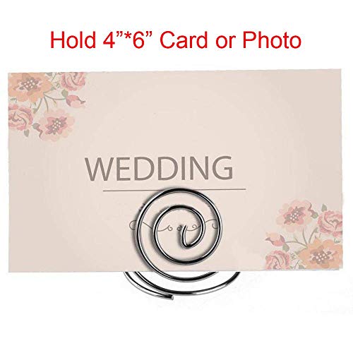 image for HOHIYA Wire Place Card Holder Table Number Holder Stand Memo Note Name
