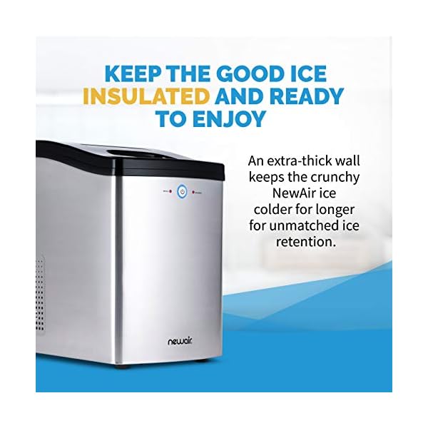 NewAir Nugget Ice Maker, Sonic Speed Countertop Crunchy Ice Pellet