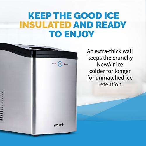 NewAir Nugget Ice Maker, Sonic Speed Countertop Crunchy Ice Pellet