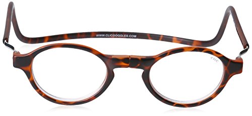 CliC Classic Tortoise Adjustable Front Connect Ready Reader, 2.00