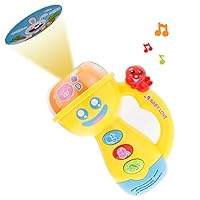 Sytle-Carry Kids Musical Flashlights Baby Toys - Toddlers Electronic Music & Sound Toys for 6-18 Month Old Infants Boys Girls Birthday Gifts Projection Nursery Rhymes Toys