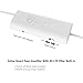 ANTOP AT-201B Flat-Panel Smartpass Amplified Indoor TV Antenna with High Gain and Built-in 4G LTE Filter 40/50 Mile Long Range Multi-Directional Reception 10' Coaxial Cable, HD/4K UHD Ready