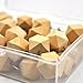 eZAKKA Wood Push Pins Wooden Thumb Tacks Decorative for Cork Board Map Photos Calendar with Box, 30 Pieces, Geometric