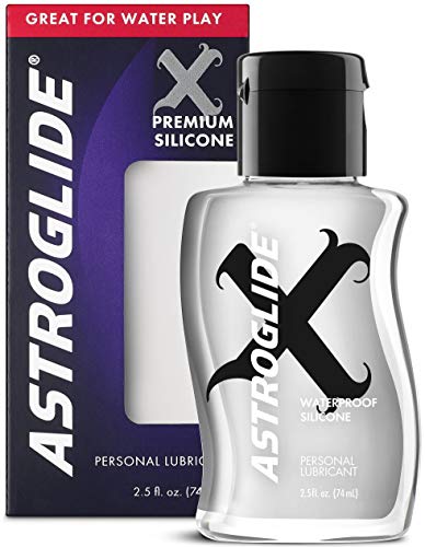 Astroglide X, Premium Waterproof Silicone Personal Lubricant, 2.5 oz.