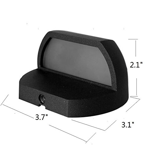 Makergroup 12V AC/DC Low Voltage IP65 Outdoor Landscape Die-Cast Aluminum LED Deck Lights Step Lights Walkway Lights 2W (Warm White 4-Pack)