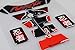 Revso Star Motorcycle Sticker Accessories Reflective Gas Tank Protector Pad Tank pad for Ninja 650 ZX636 ZX600 ZX-10R ZX14 ZX1400 ZX14R ABS 1000 ZX1000 (RED)