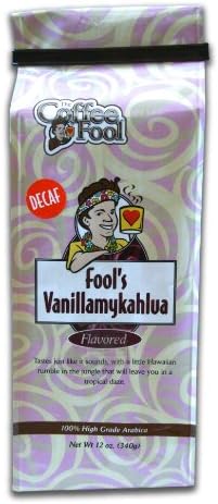 The Coffee Fool French Press, Fool's Decaf Vanillamykahlua, 12 Ounce