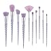 Nestling 10 Pieces Unicorn Makeup Brush Set Professional Face Eye Shadow Eyeliner Foundation Blush Lip Makeup Brushes Powder Liquid Cream Cosmetics Blending Brush Tool