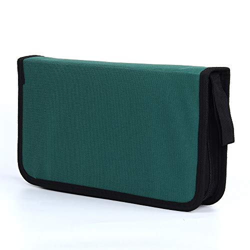 Dvd Case - 80 Disc Cd Dvd Carry Case Wallet Storage Cds Organizer Holder Bag Hard Box Blue Red Black Green - Optical Changer Book Chevy Rack Duplicator Portable Laptop Sleeves Holder Comb