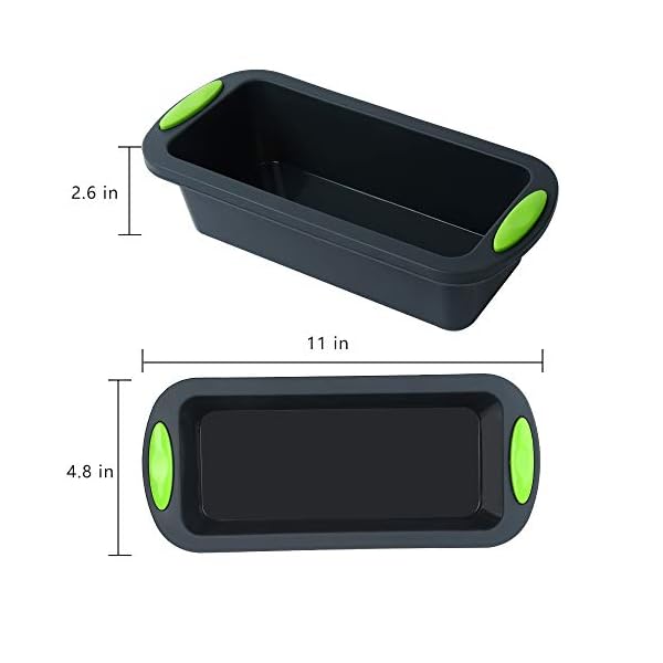 Silicone-Bread-and-Loaf-Pans-Set-of-2-Bread-Pans-for-Baking-Nonstick-Premium-Food-Grade-Silicone-Baking-Pans-Set-Silicone-Bakeware-Cake-Molds-Dishwasher-Safe-87x4x24-Inside Silicone Bread and Loaf Pans, Set of 2 Bread Pans for Baking, Nonstick Premium Food Grade Silicone Baking Pans Set…