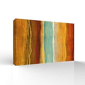 Wall26-Canvas Wall Art-Abstract Colorful Lines-Giclee Painting Wall Art for Bedroom Living Room Home Decoration - 12x18 inches