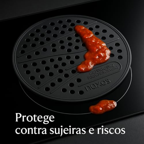 Kit 4 Tapete de Silicone para Fogão de Indução Cooktop – Almofada Protetora Antiderrapante e Reutilizável Alta Resistencia