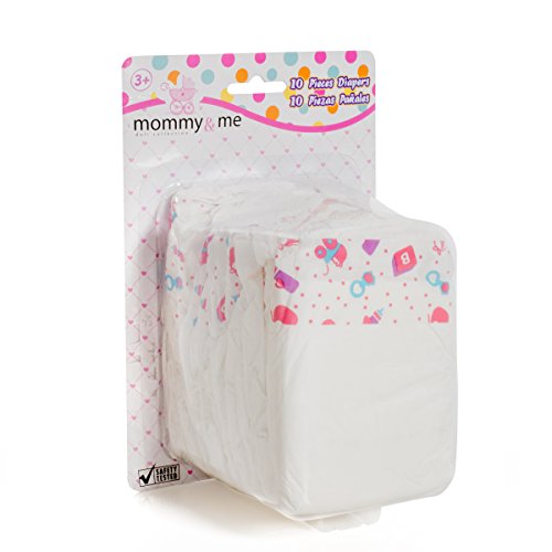 Mommy & Me Baby Doll Diapers 10 Pack, Dolls Diaper Pricepulse