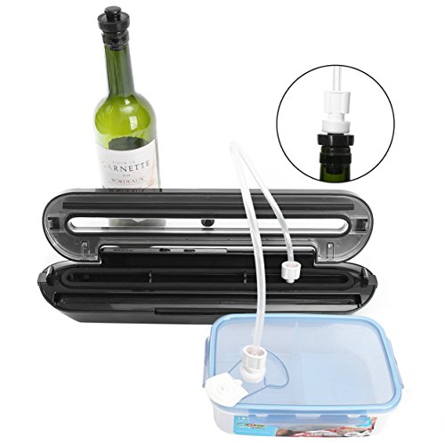 WAOAW Vacuum Sealer Automatic Food Sealers with Starter Kits of Saver Bags and Hose for Food Preservation