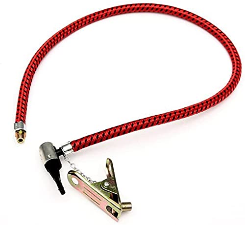 Bicycle Bike Tires Tyre Hand Air Pump Hose Tube, Floor Pump Hose with Adapter, Car Tire Inflator Replacement Hose Bicycle Air Pump Hose Rubber Tool Portable 19.88inch