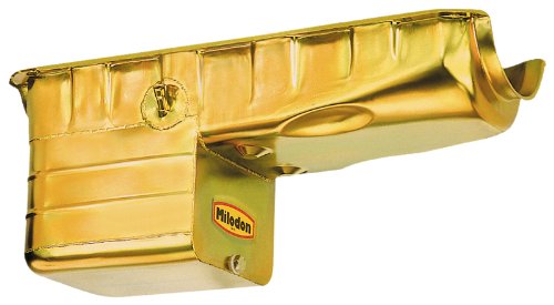 Milodon 31100 Steel, Gold Zinc Plated Street and Strip Deep Sump Oil Pan for Big Block Chevy - Thumbnail 2