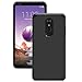 LG Stylo 4 Case, LG Stylo 4 Plus Case, LG Q Stylus Case with Tempered Glass Screen Protector,IDEA LINE Heavy Duty Protection Hybrid Hard Shockproof Slim Fit Cover - Black