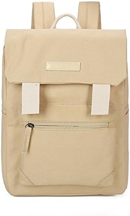 Canvas shoulder bag female / Japanese and Korean version of the school wind high school students leisure travel simple backpack / junior high school student bag girl ( Color : Khaki )