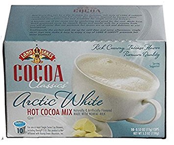 Land O Lakes Arctic White Hot Cocoa Mix K-Cups,10 Count - 5.3 oz (Pack of 2)