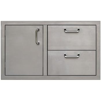 Amazon Com Bbq Island 260 Series 36 Inch Single Door 2 Drawer