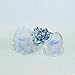 Lunaura Keepsake 12 pcs Glass Baby Boy Stroller Baby Powder Scented Candle, Blue
