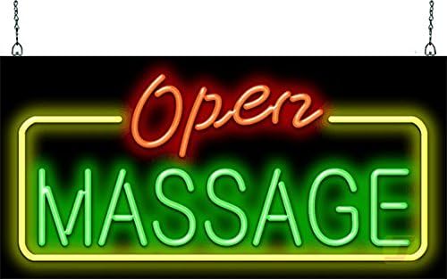 Massage Open Neon Sign - - Amazon.com