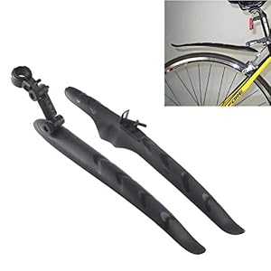 LIOOBO Bike Bicycle Fender Mud Guard Fender Front and Rear Mudguard for Road Bike Moutain Bike Black