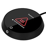 Yurnero Coffee Mug Warmer with Automatic Power-off for Office Desk, Cup Warmer Beverage Wamrmer Home Use (Tea,Water,Cocoa,Soup or Milk) Good Ideal for Coffee Lovers -Black