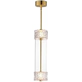 ET2 Lighting E11082-124NAB Elysian - 18W 2 LED Pendant-20.75 Inches Tall and 5.5 Inches Wide