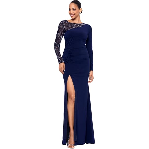 adrianna papell women's stretch crepe long dress Adrianna Papell Women's Stretch Crepe Long Dress