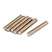 uxcell a15113000ux1861 1.25mm Pitch M8 x 50mm Male Threaded All Thread Rod Bronze Tone (Pack of 6)