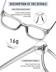 PANNER Oversized Square Blue Light Blocking Glasses